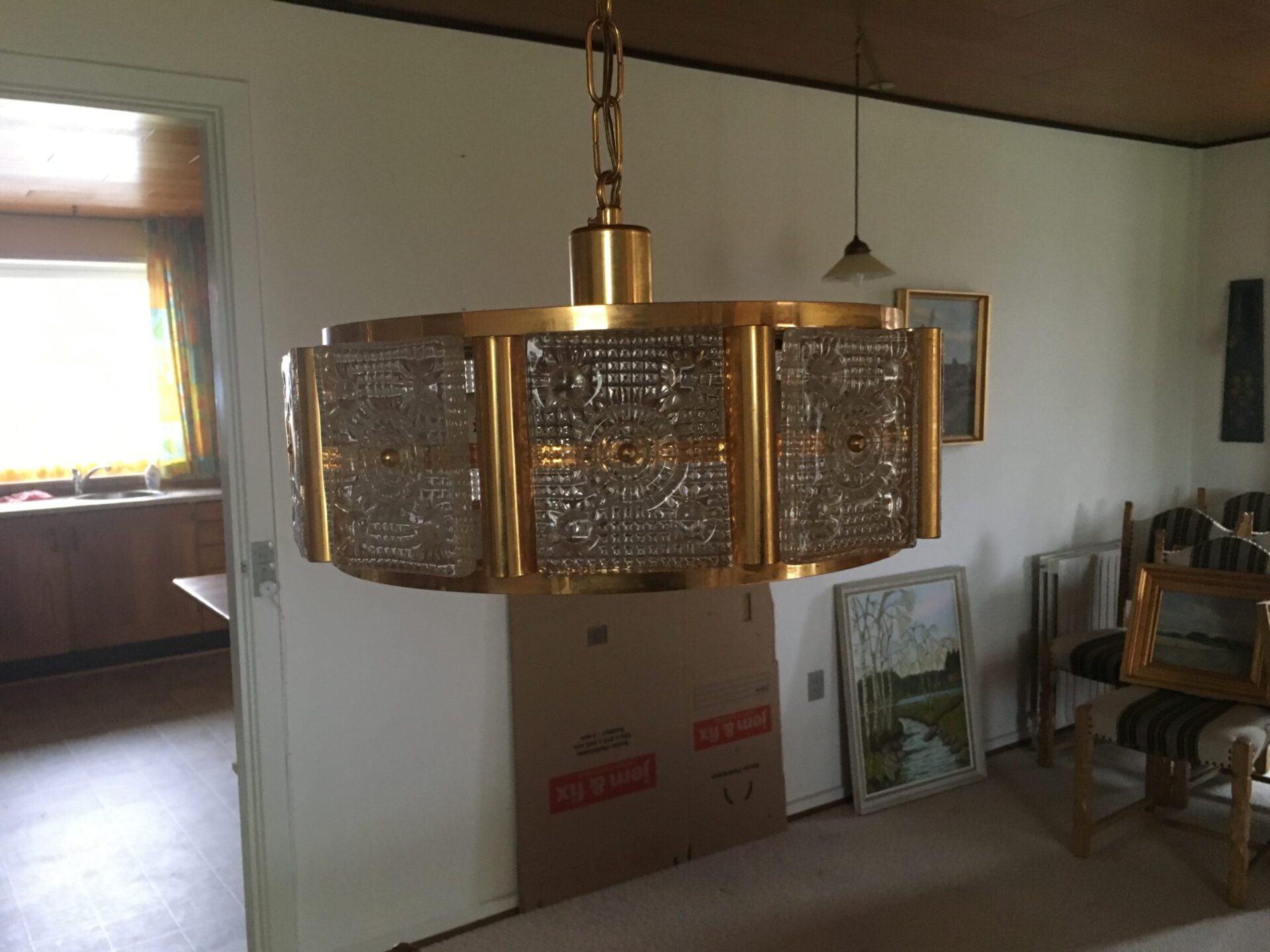 Retro lysekrone, pris 500 kr