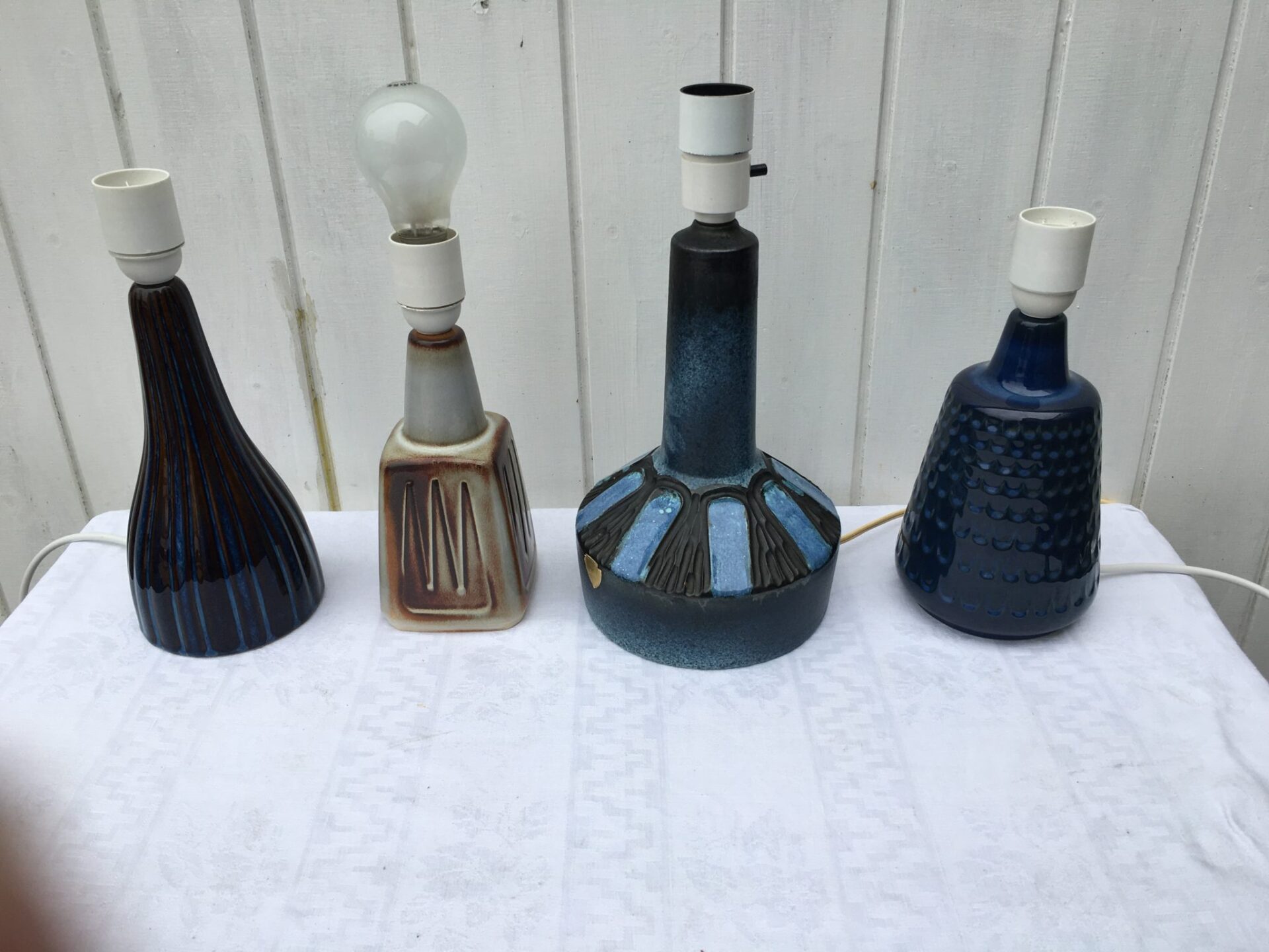 Søholm bordlamper pr. stk 250 kr