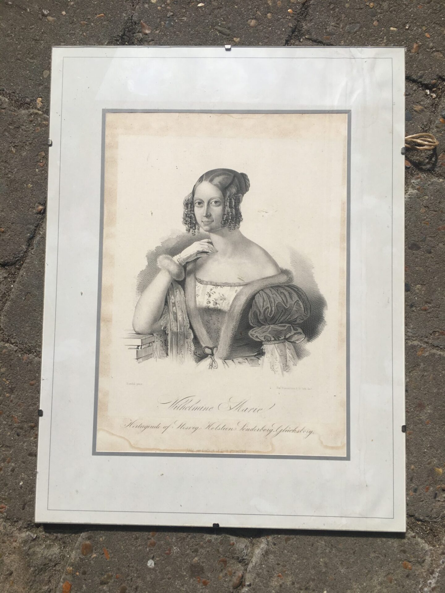 Vilhelmine Marie, prinssese af Danmark og Norge, pris 200 kr (40x30 cm)