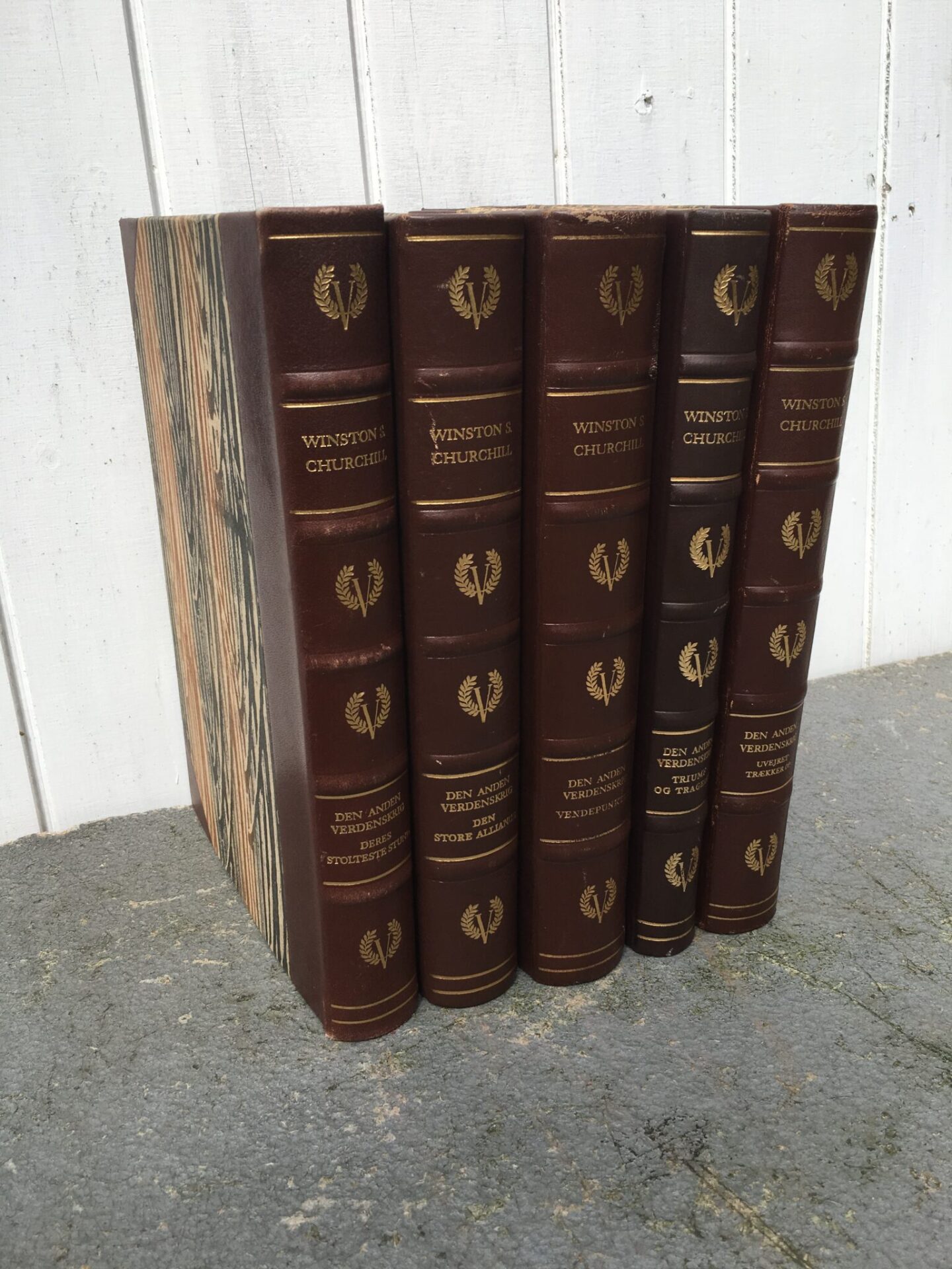 Winston Churchill, 2. verdenskrig, 5 velholdte bind, ialt 100kr