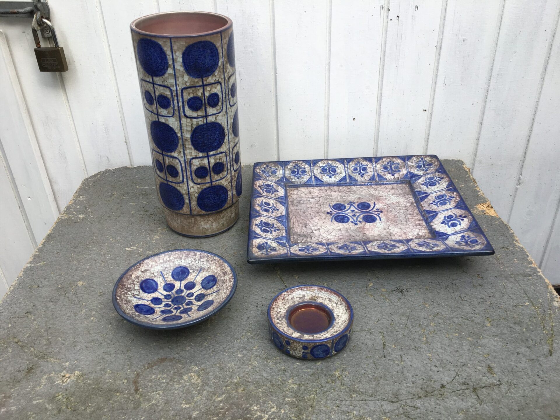 Michael Andersen keramik, Stor vase sign MS B 6083, h=33 cm, pris 500 kr (vase solgt)