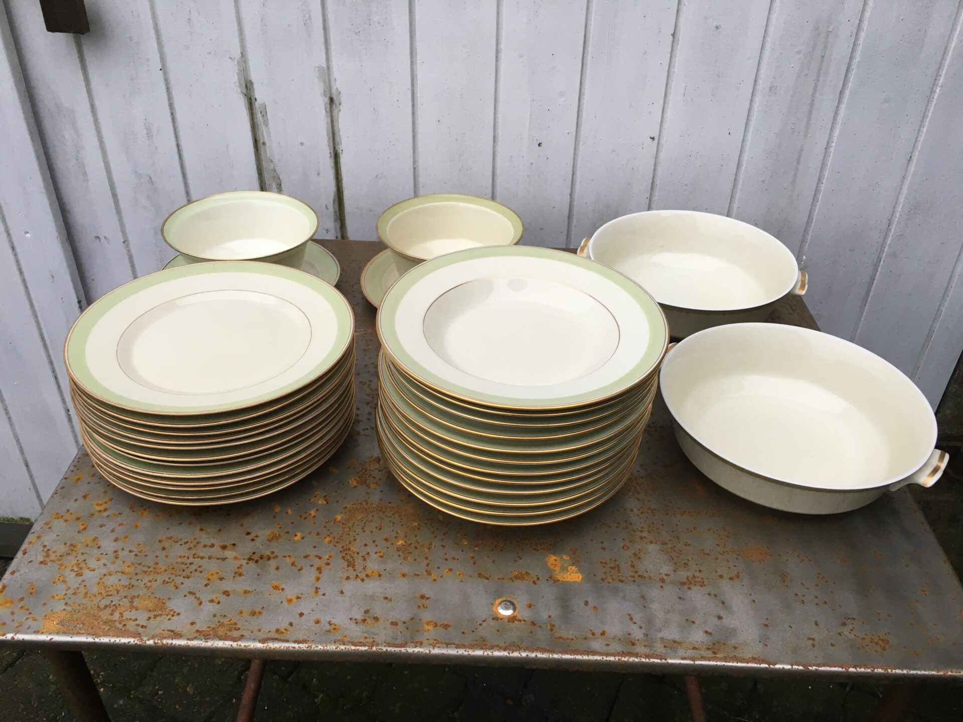 spisestel, Kongelig porcelæn, Broager, pænt og velholdt, 30 dele i alt 700 kr (forsendes ikke)