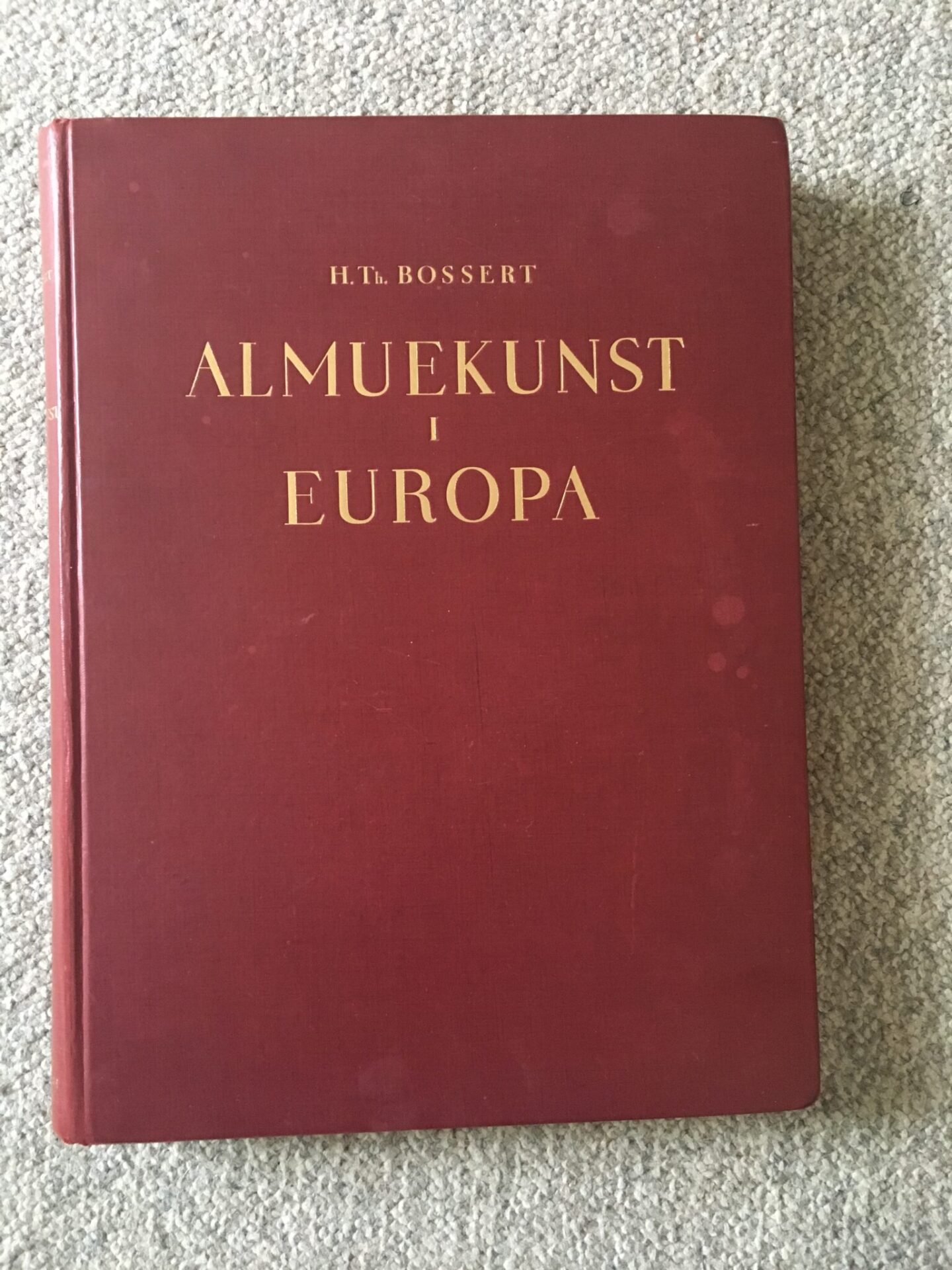 H.Th. Bossert, Almuekunst i Europa, pris 100kr