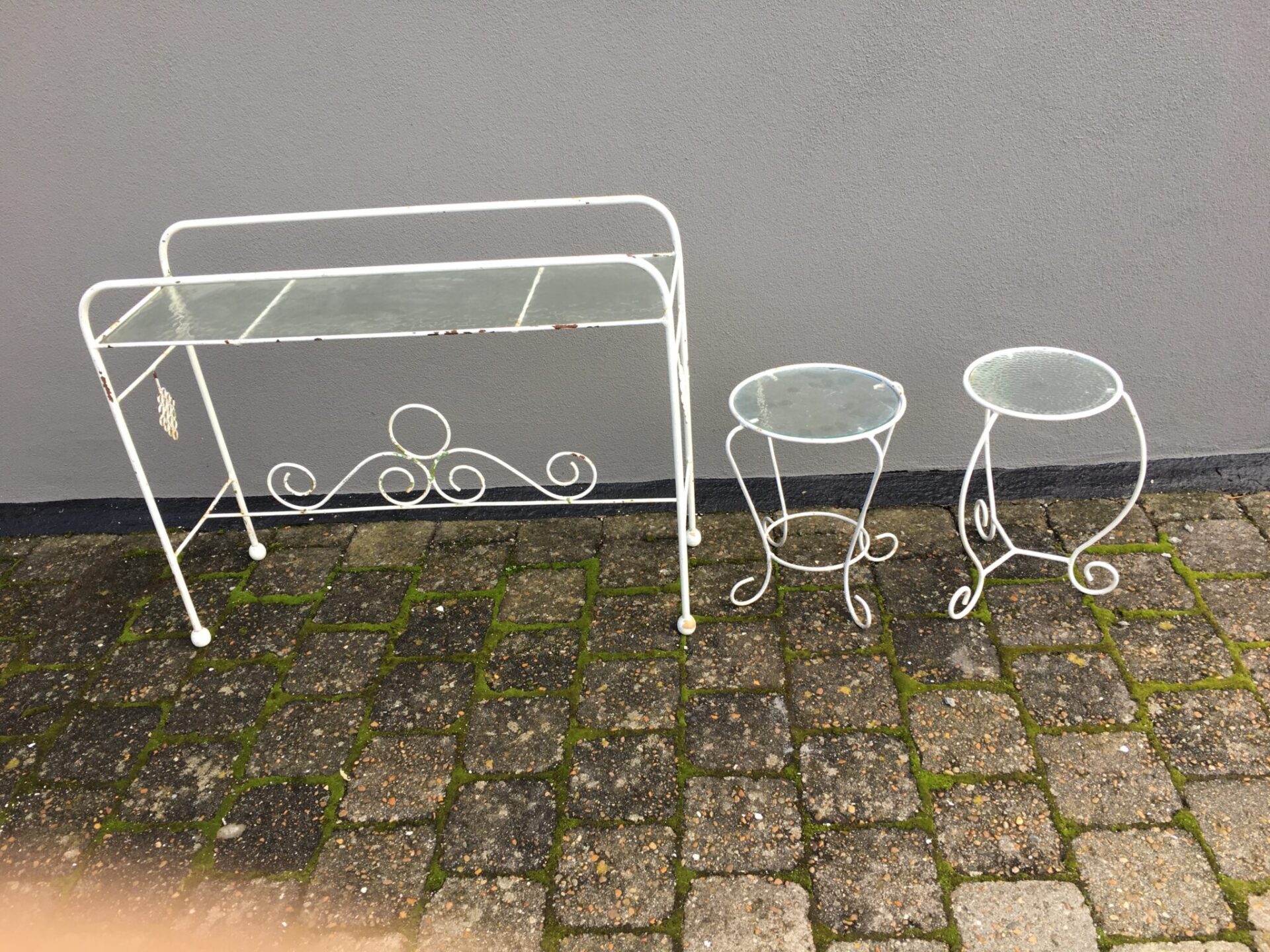 Blomsterstativer/opsatse fra 50-erne, pris 200/75/75 kr