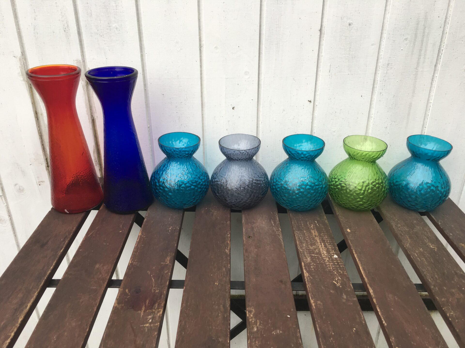 gamle hyacinth glas fra Fyens glasværk 250/200 kr pr. stk (nogle solgt)
