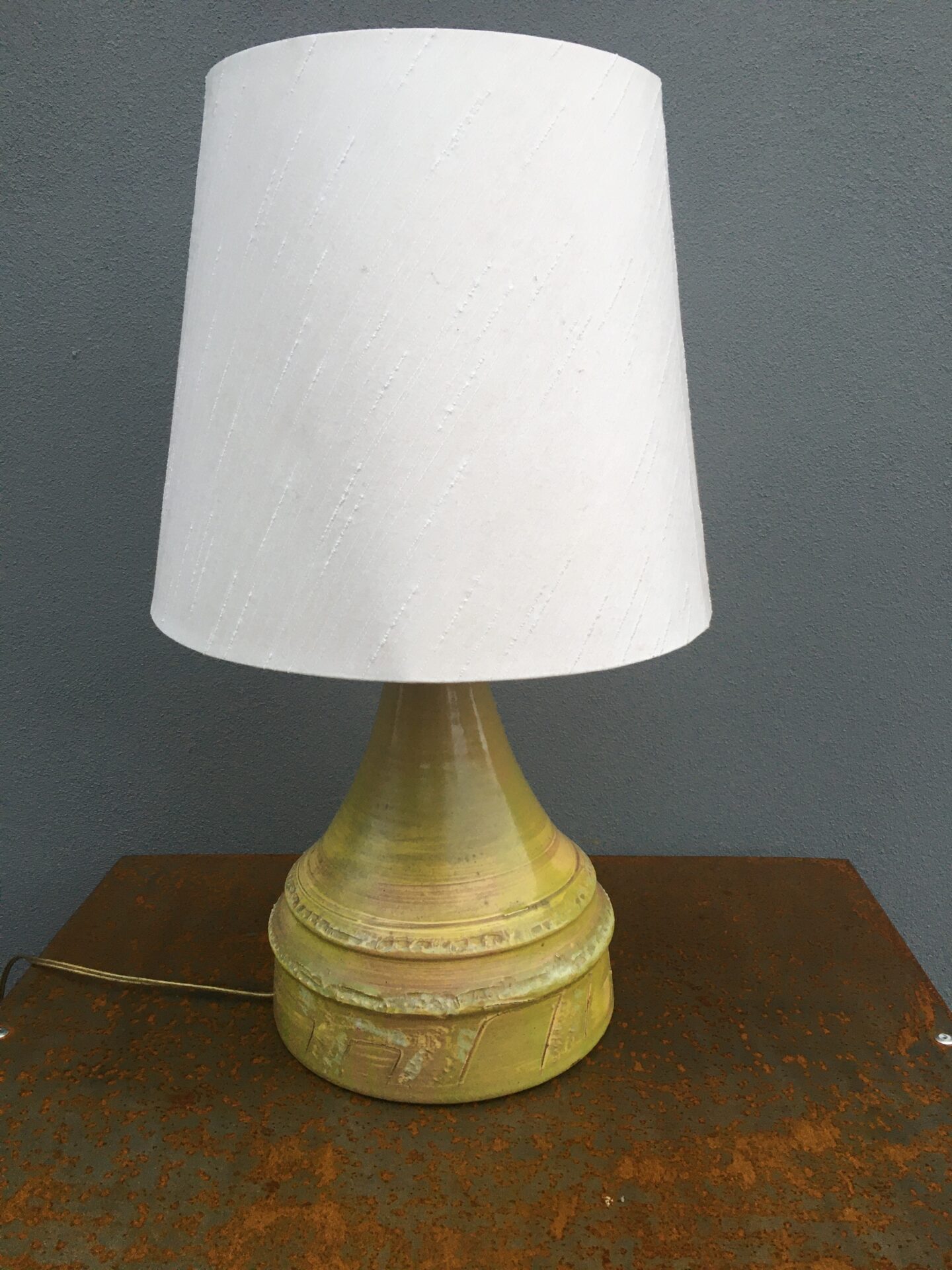 Retro Bordlampe, dansk keramik mrk
