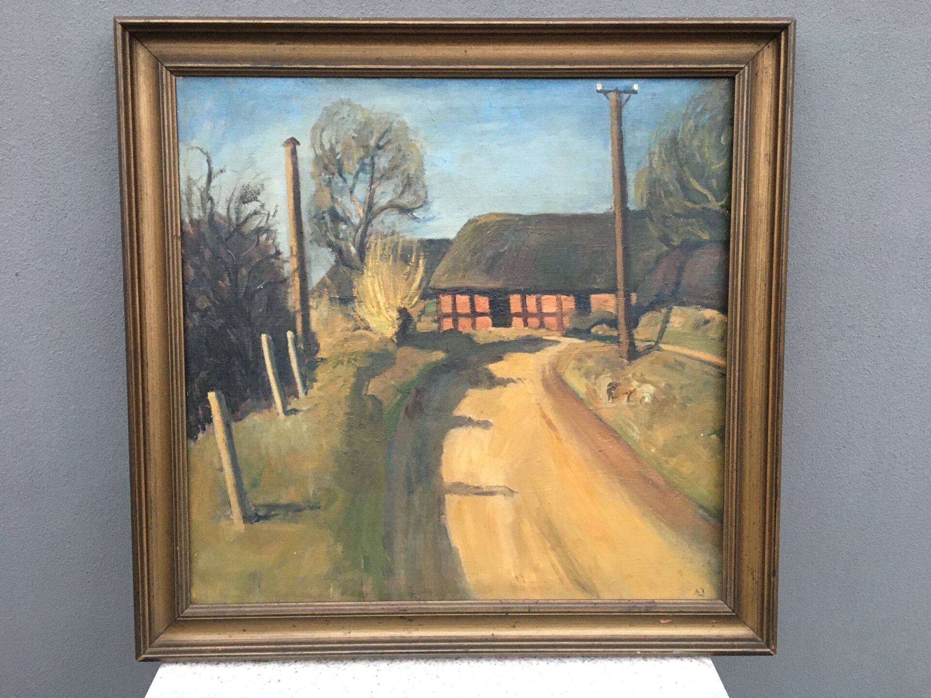 Robert Dueholm Jessen. Iflg tidl. ejer et parti fra Bredballe, rammemål 82x80 cm, pris 600kr