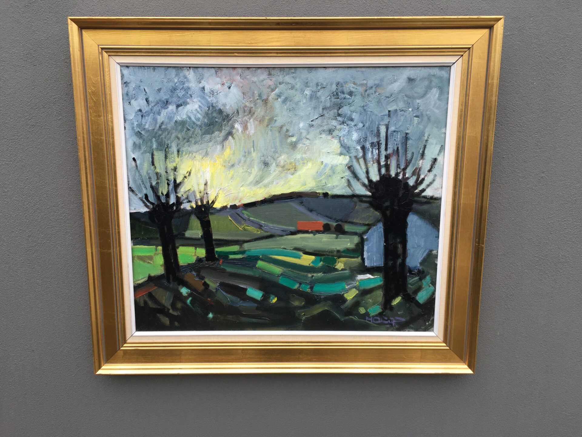 Knud Horup, maleri, rammemål 88x77 cm, pris 600kr