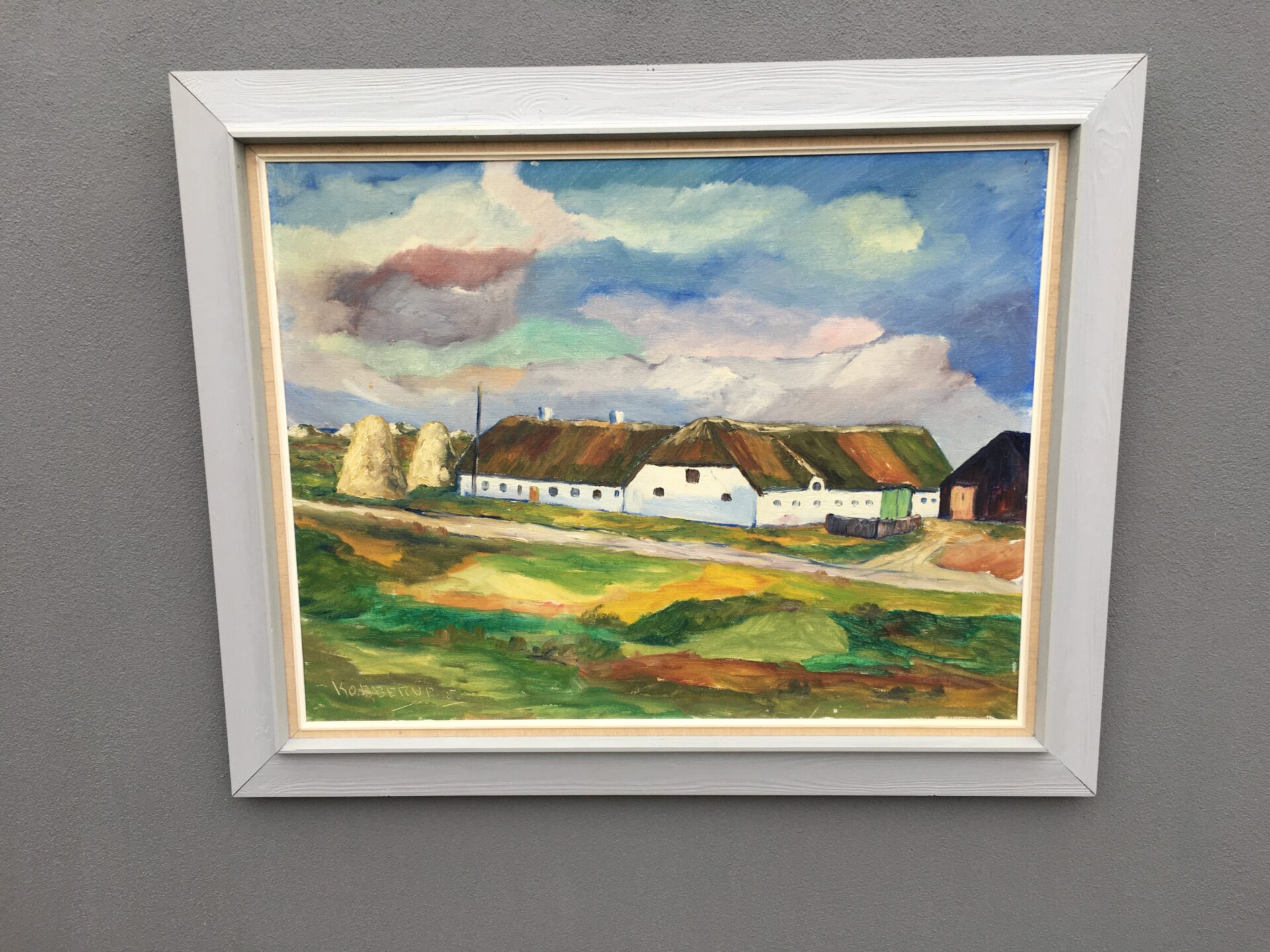 Carl Arthur Kobberup Andersen, maleri, rammemål 80x100 cm, pris 400kr