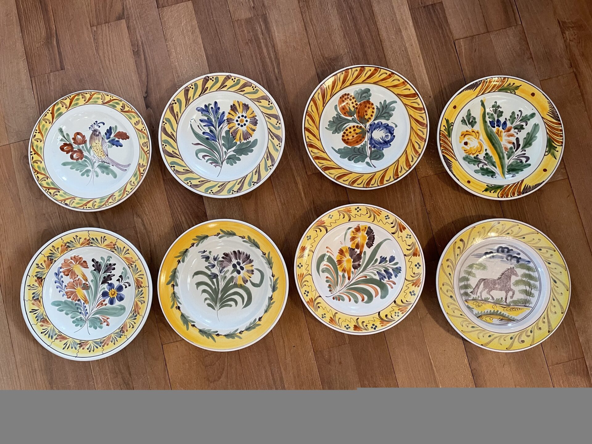 Kellinghusen v.d. Trenck, årstallerkner årg. 65,66,67,68,74,78,79 og 80, d= 22 cm, Pris pr stk 100kr