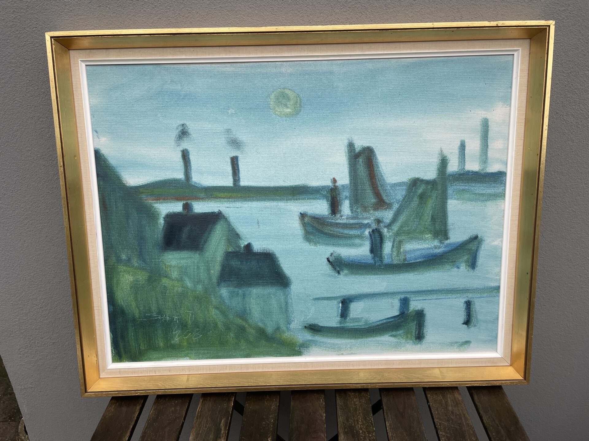 Svend Aage Taucher, sign i 1968, rammemål 61x77 cm, velholdt, pris 500kr