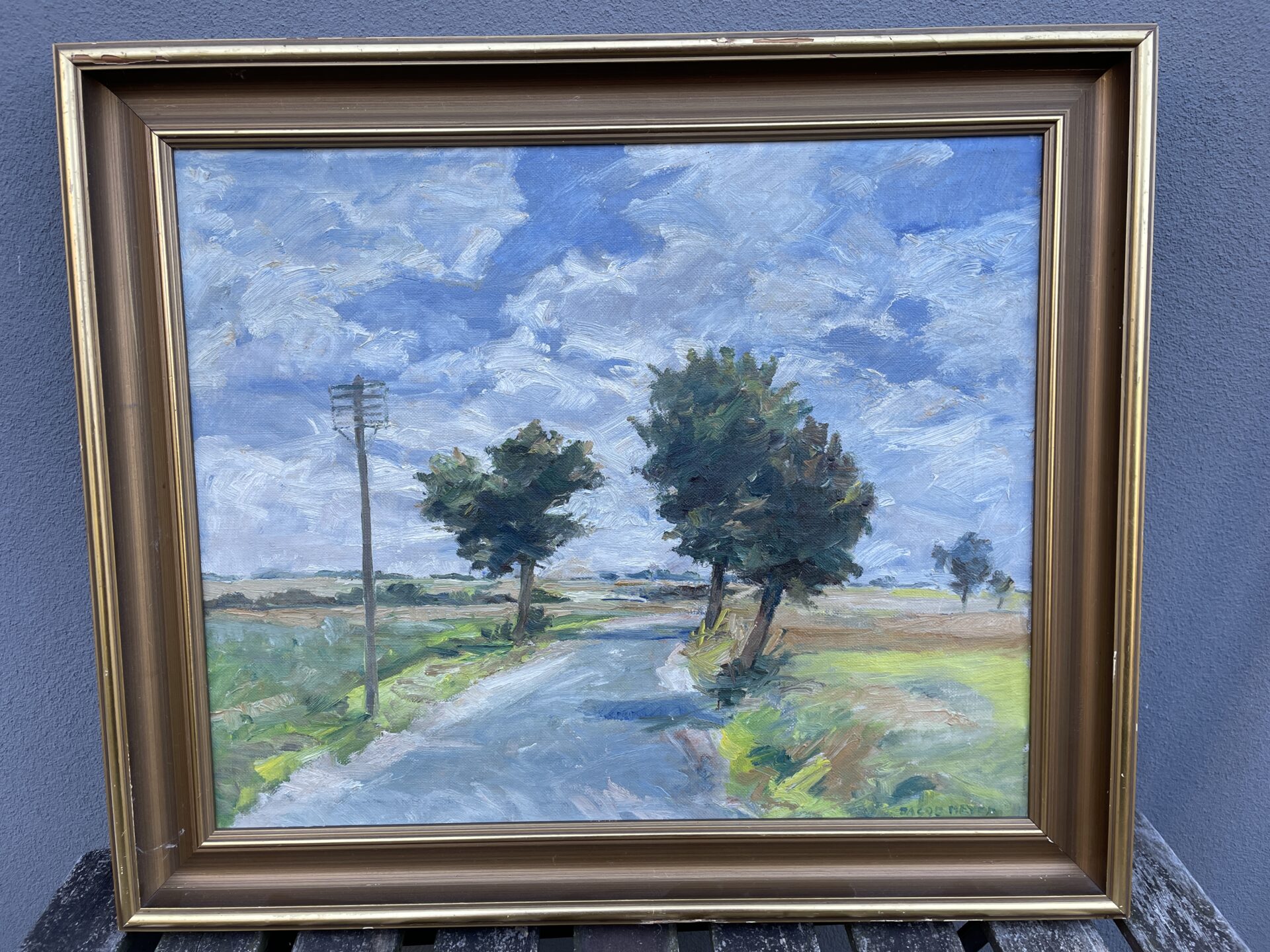 Jacob Meyer, maleri, rammemål 50x60 cm, velholdt, pris 500kr