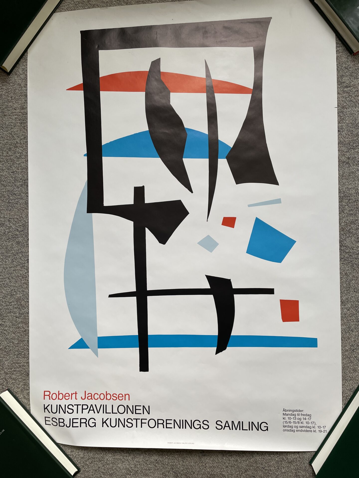 Robert Jacobsen, Original udstillingsplakat, rullet, 100x70 cm, pris 250kr