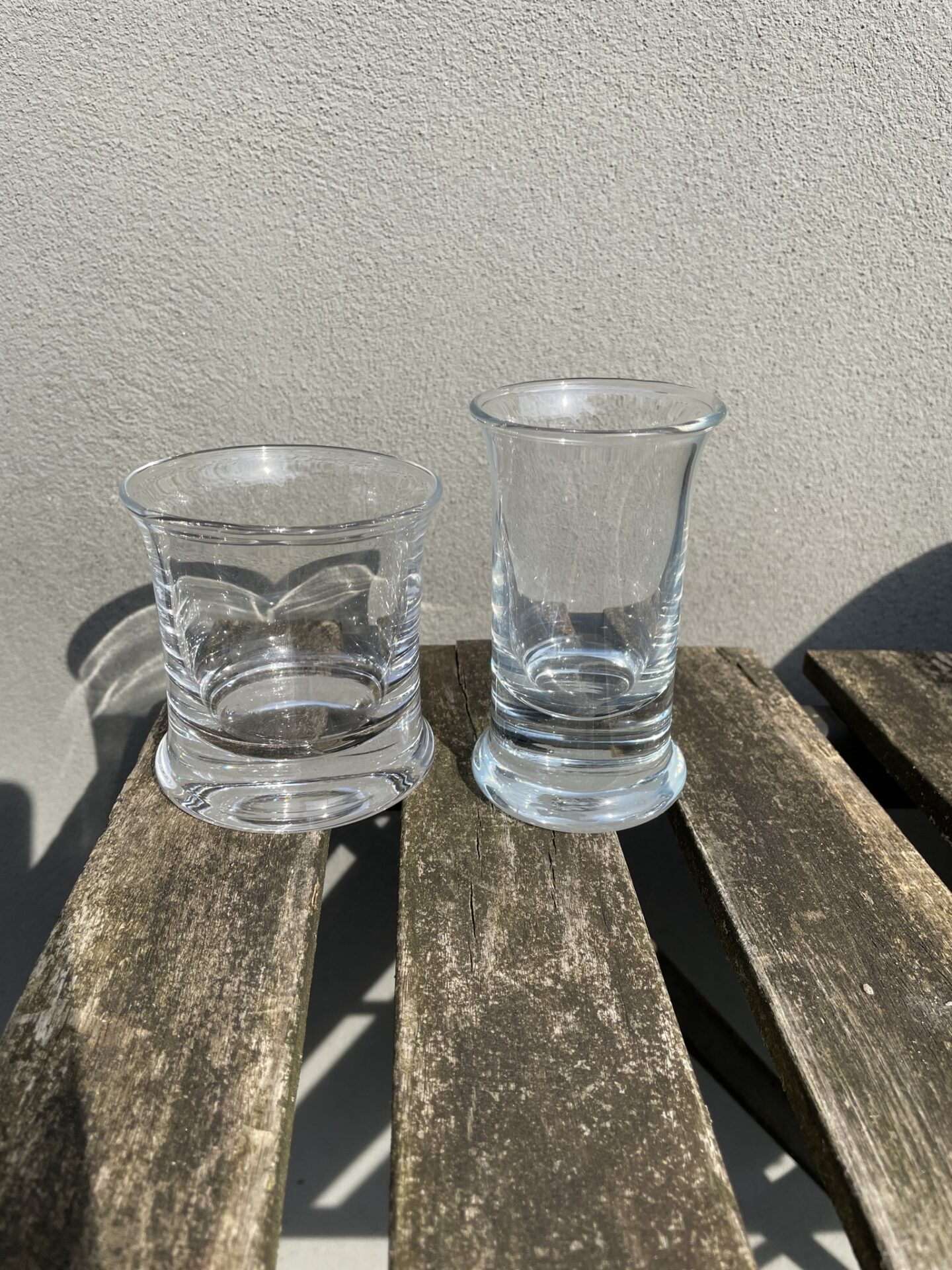 Holmegaard No 5, Whisky og Drinks glas (h=8,5/11,0 cm), pr stk 75 kr