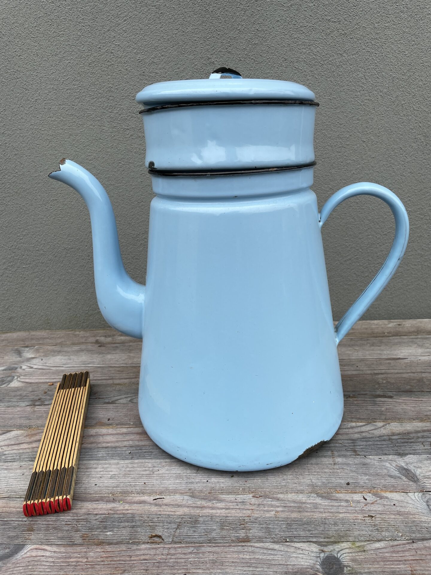 Kæmpe Madam Blå, 10 liter (h= 40 cm) Klar til brug med kaffepose incl. pris 500kr